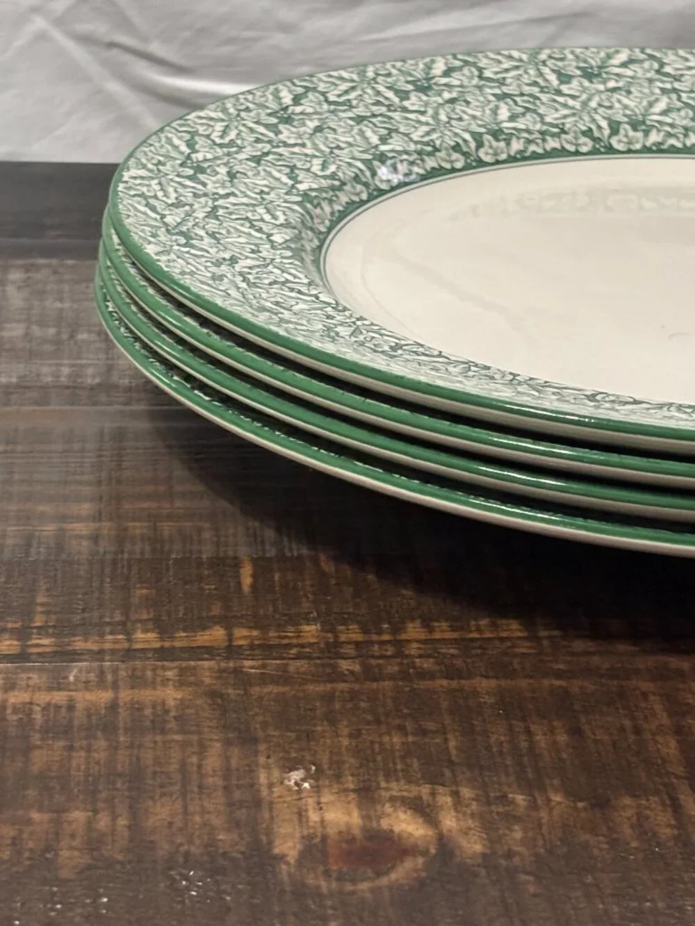 Spode Holly Tree Chargers - Pair 2 of 2